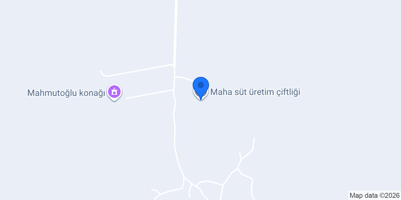 Maha süt üretim çiftliği konumu