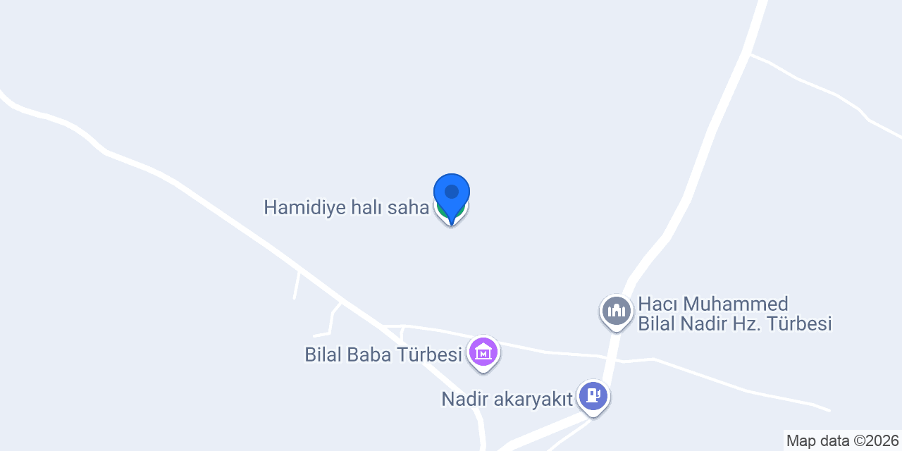 Hamidiye halı saha konumu