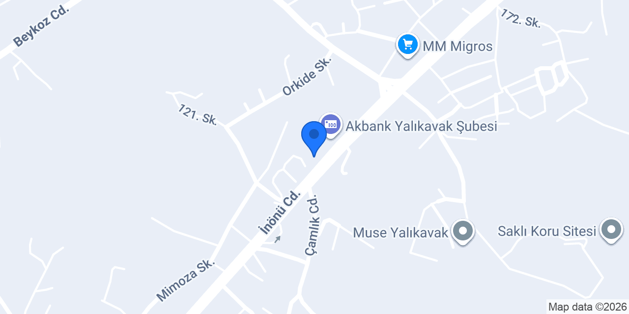 TEB Yalıkavak Şubesi konumu