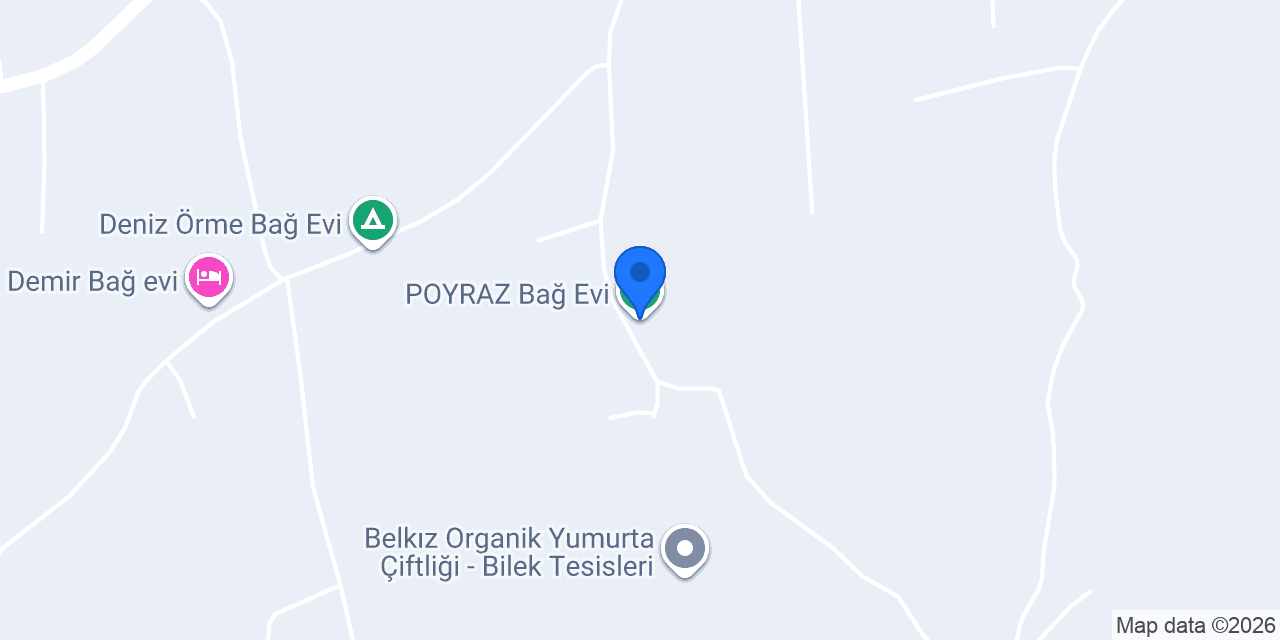 POYRAZ Bağ Evi konumu