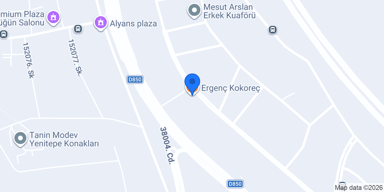Ergenç Kokoreç konumu