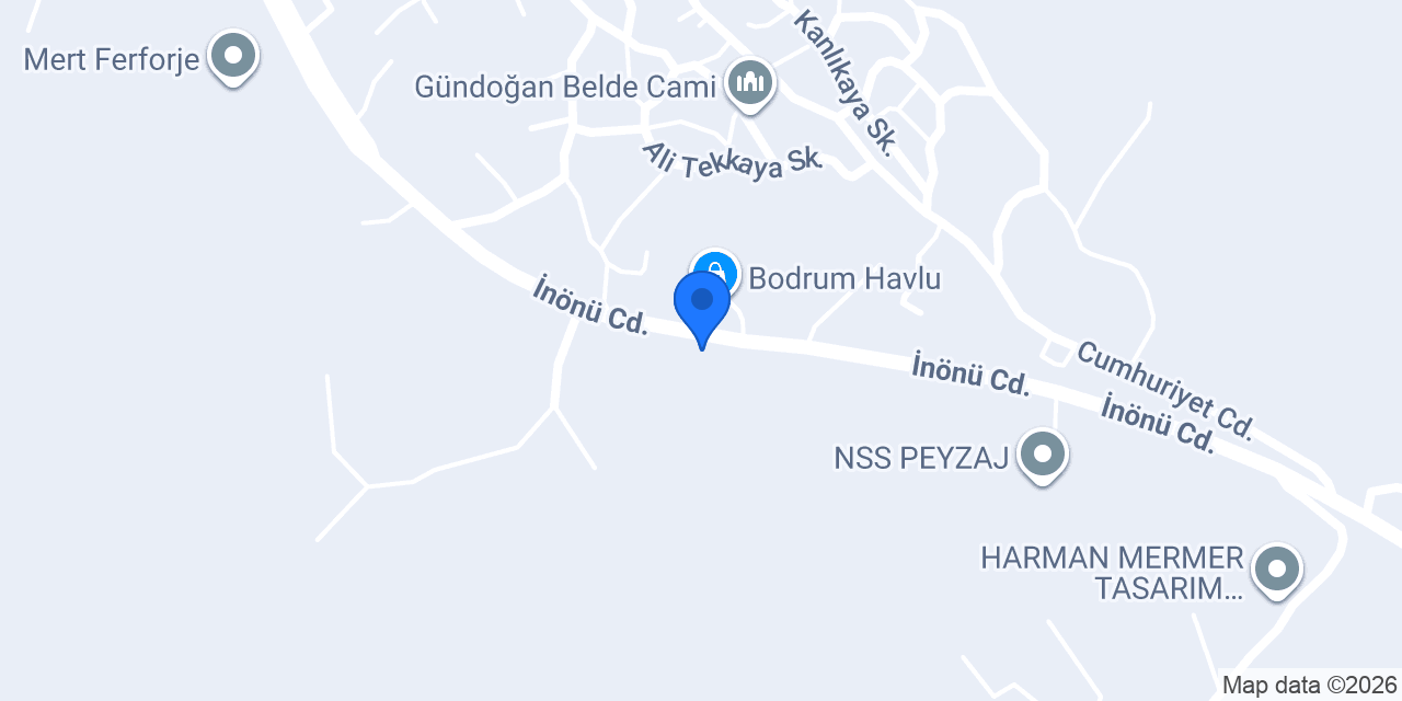 Metalworks Bodrum Sanat Atölyesi konumu