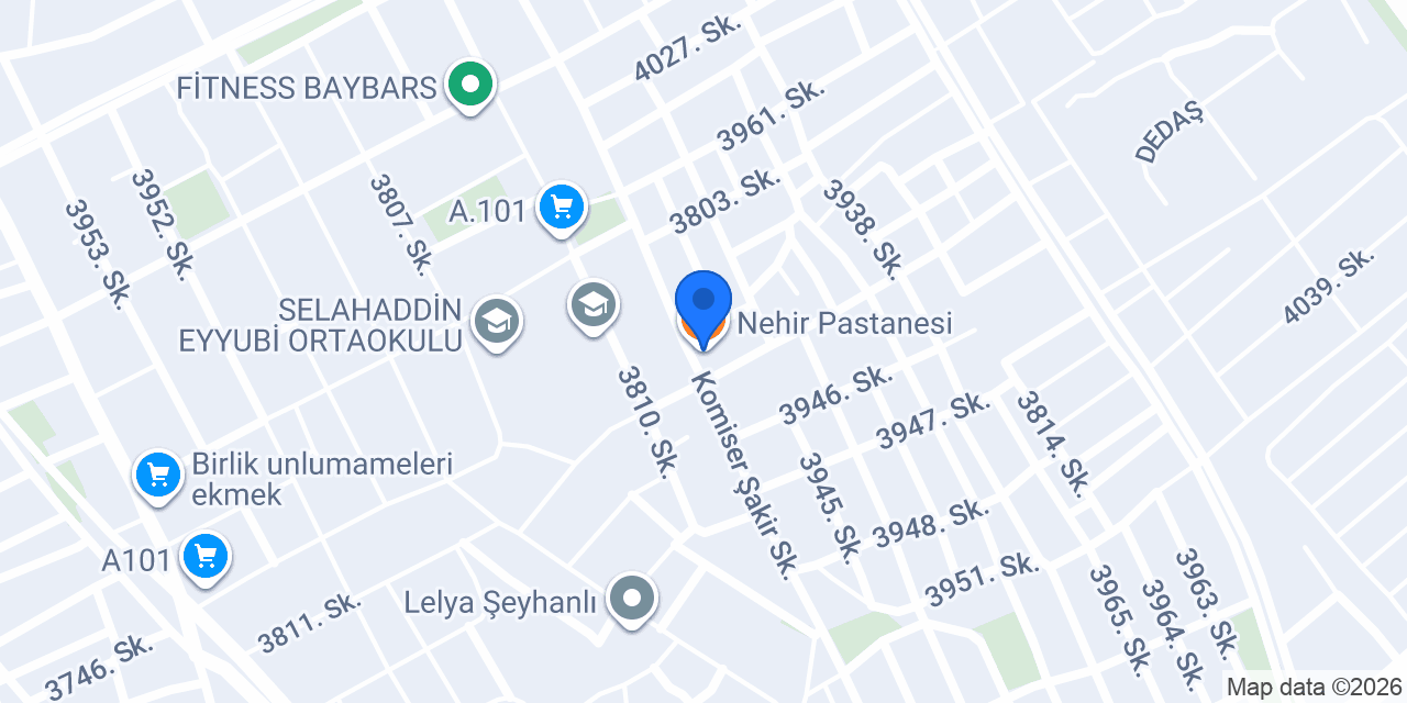 Nehir Pastanesi konumu