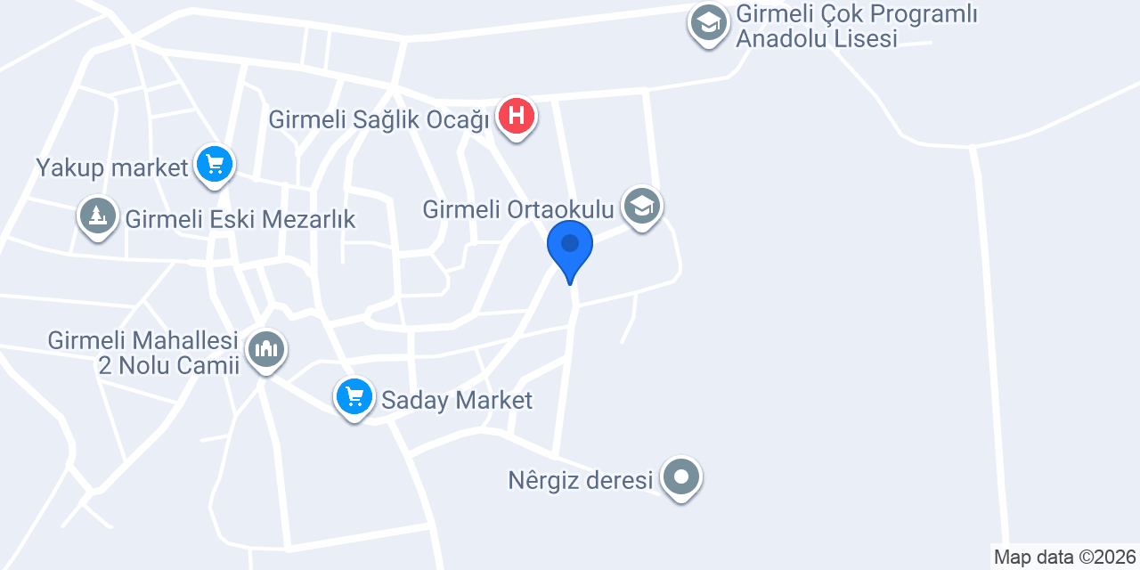 Girmeli İlköğretim Okulu konumu