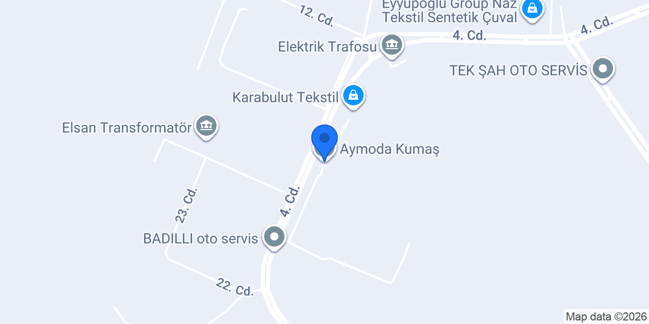 Aymoda Kumaş konumu
