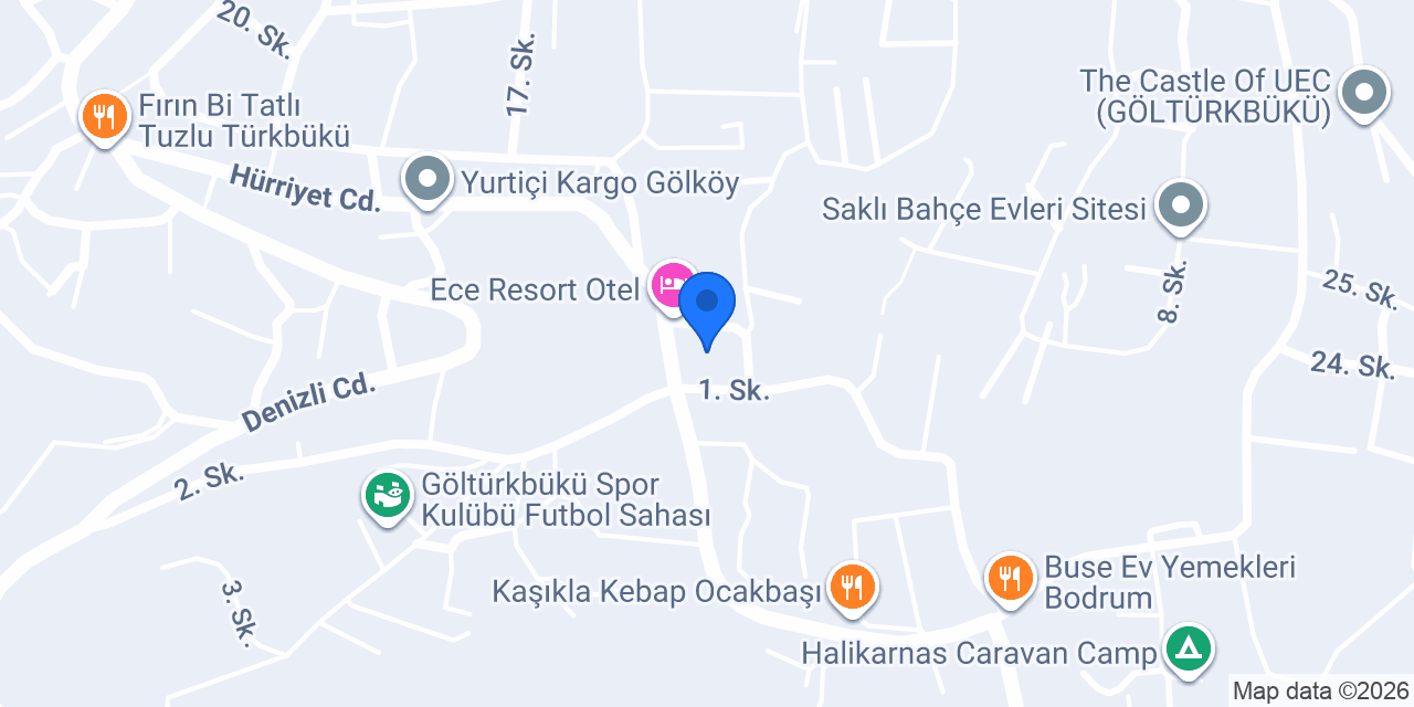 Türkkan Villaları konumu