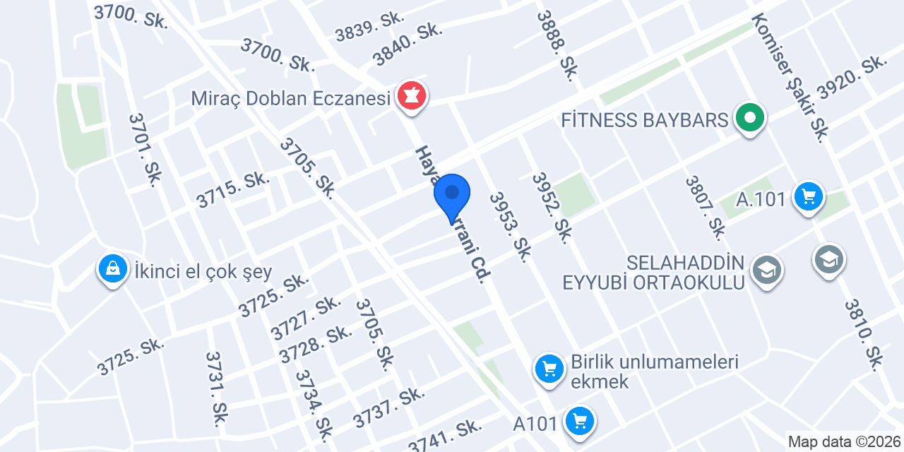 Aslan çilingir & su tesisat konumu