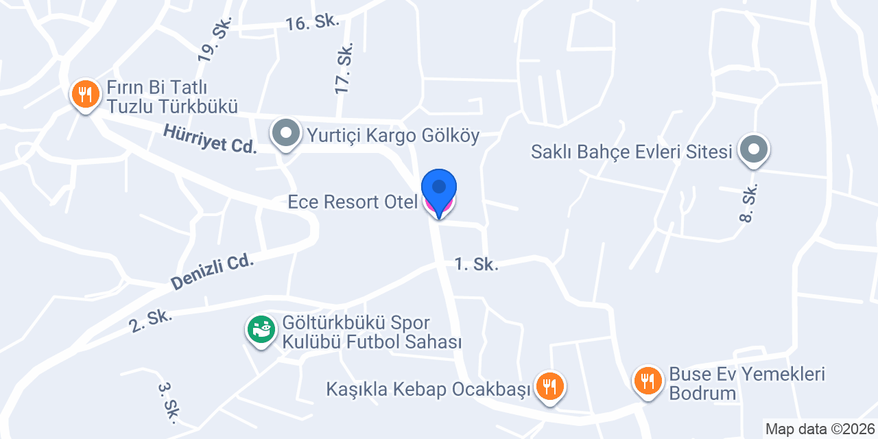 Ece Resort Otel konumu