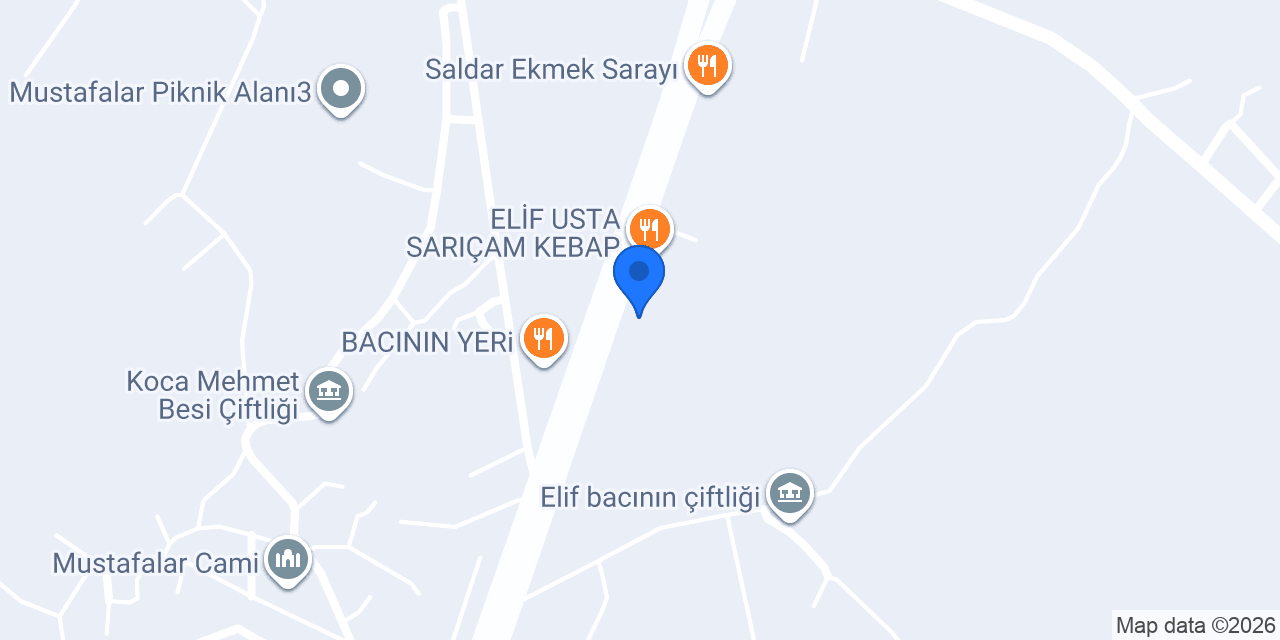 MUSTAFA USTA SARIÇAM KEBAP RESTORANT konumu