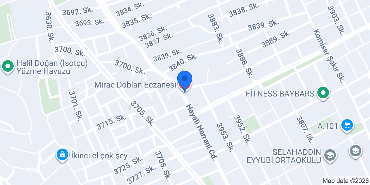 Miraç Doblan Eczanesi konumu