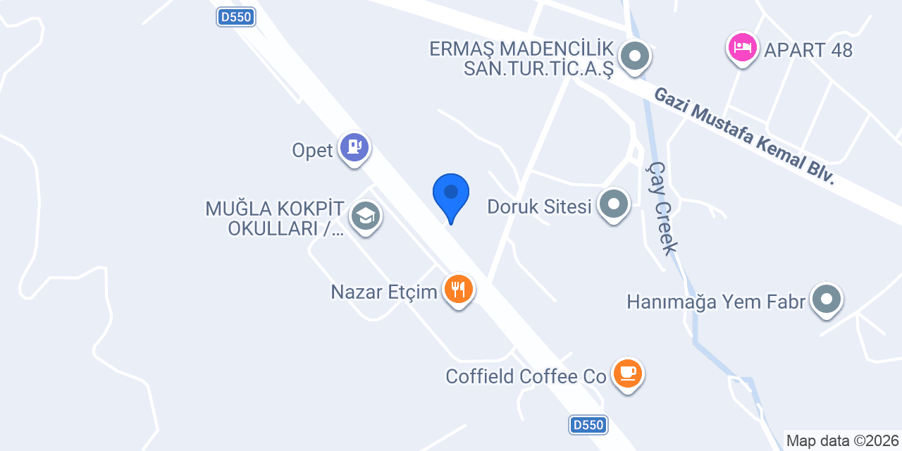 TUBORG MUĞLA BAYİİ konumu