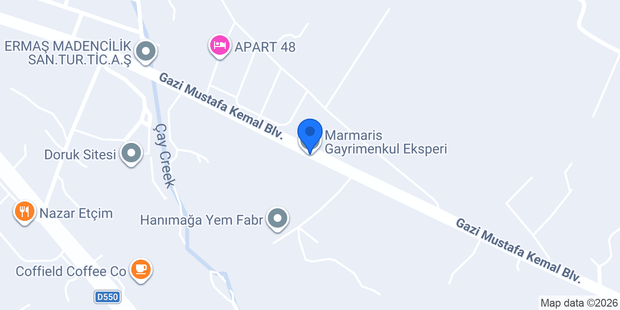 Marmaris Gayrimenkul Eksperi konumu