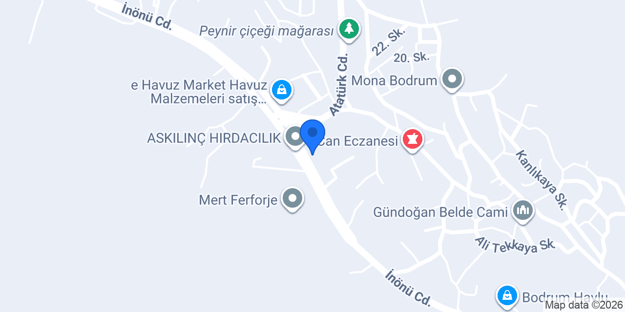 Çamdal Atölye konumu