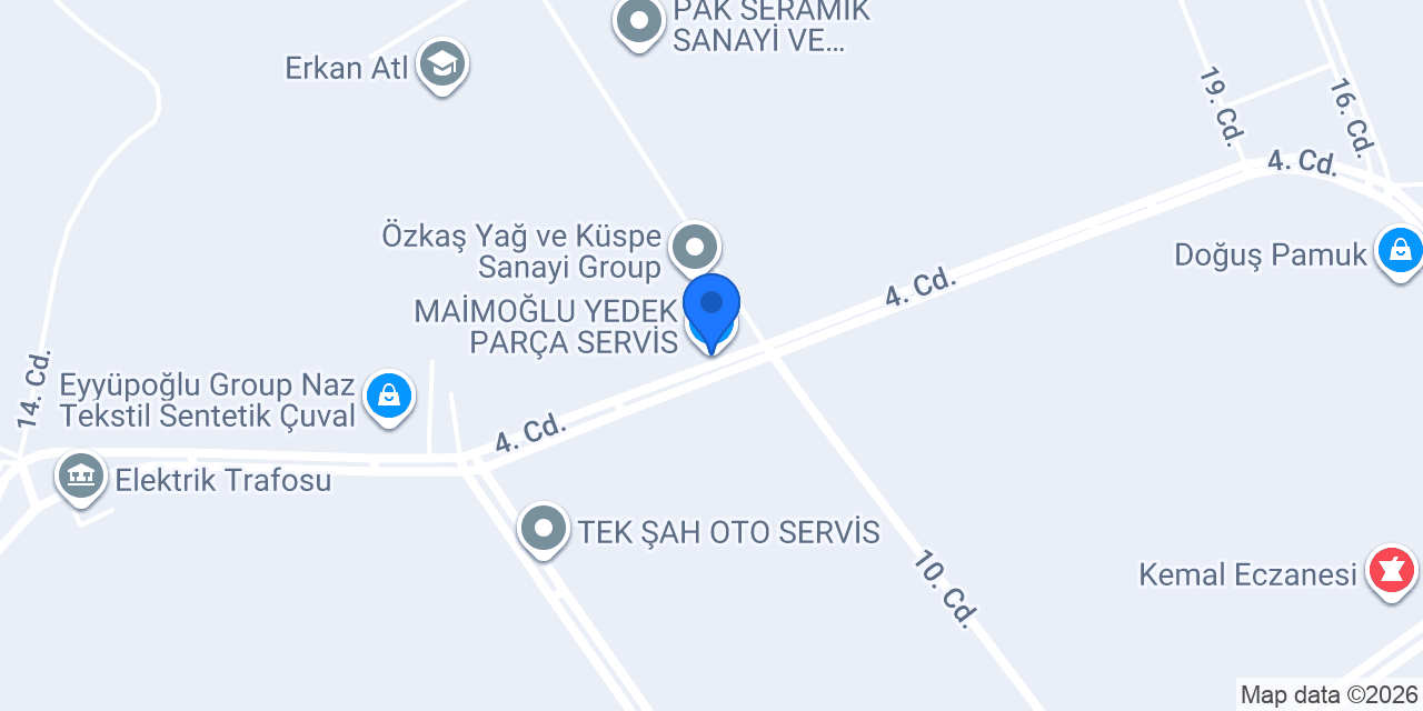 MAİMOĞLU YEDEK PARÇA SERVİS konumu