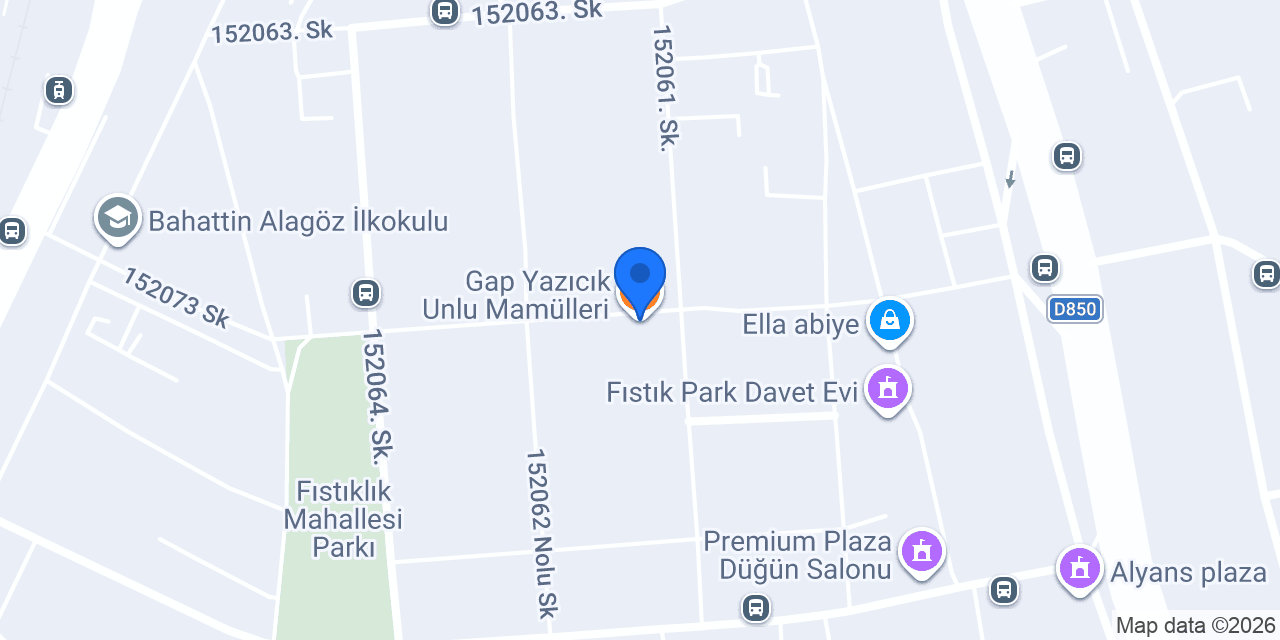 Gap Yazıcık Unlu Mamülleri konumu