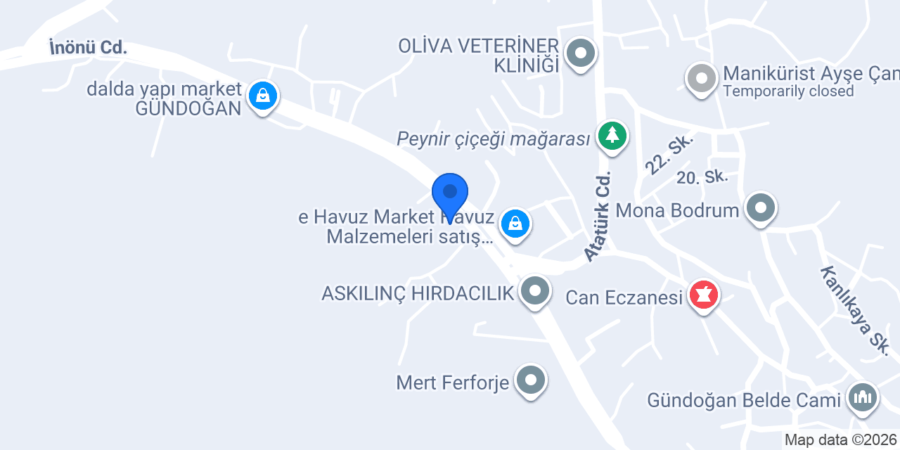 Aydınlıoğlu Yapı Market Gündoğan konumu
