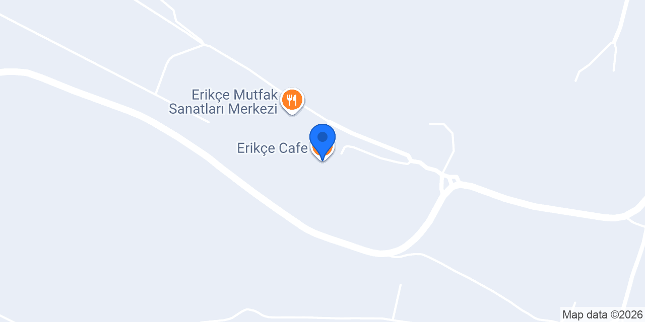 Erikçe Cafe konumu