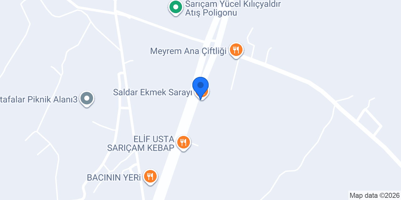 Saldar Ekmek Sarayı konumu