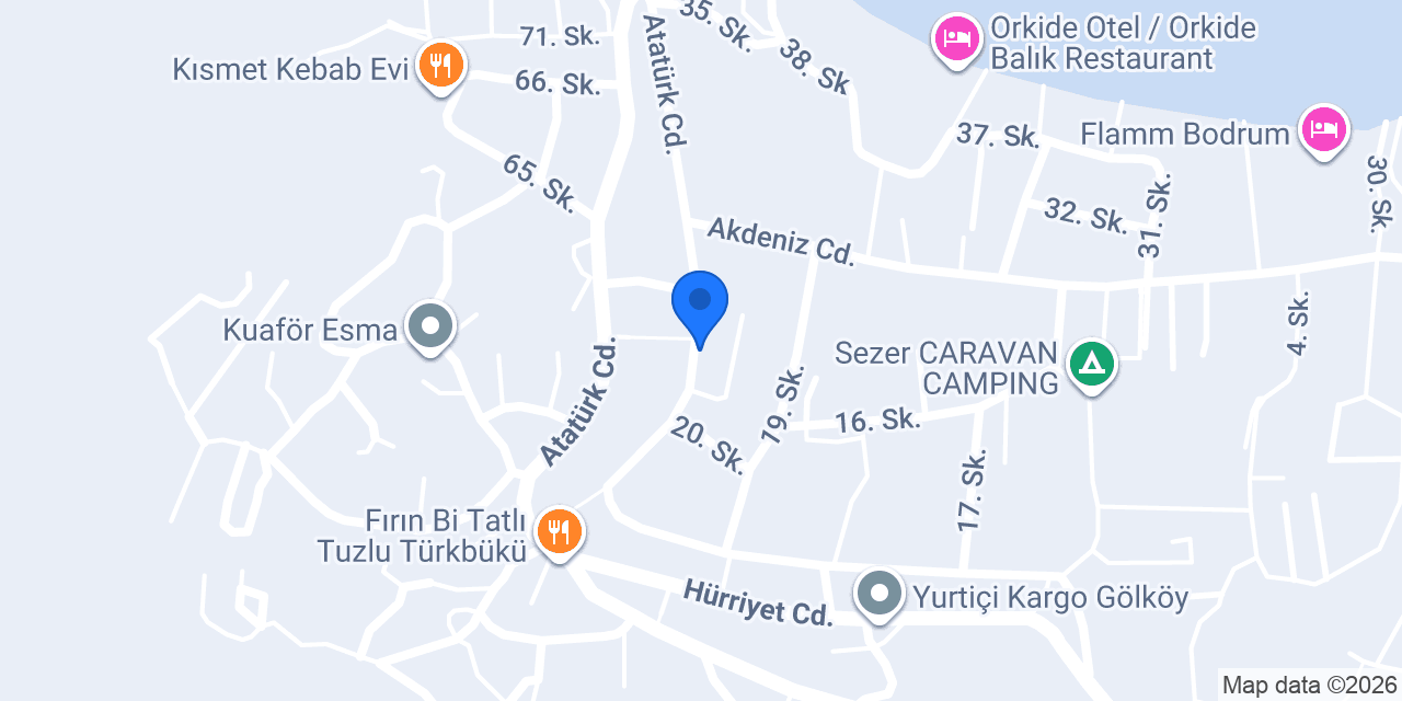 Gaziantep Çam Ateş Döner konumu