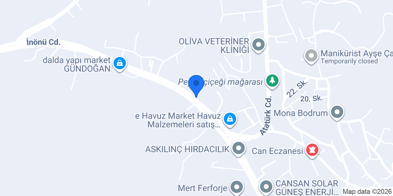 Gündoğan Adam Tekel Market konumu