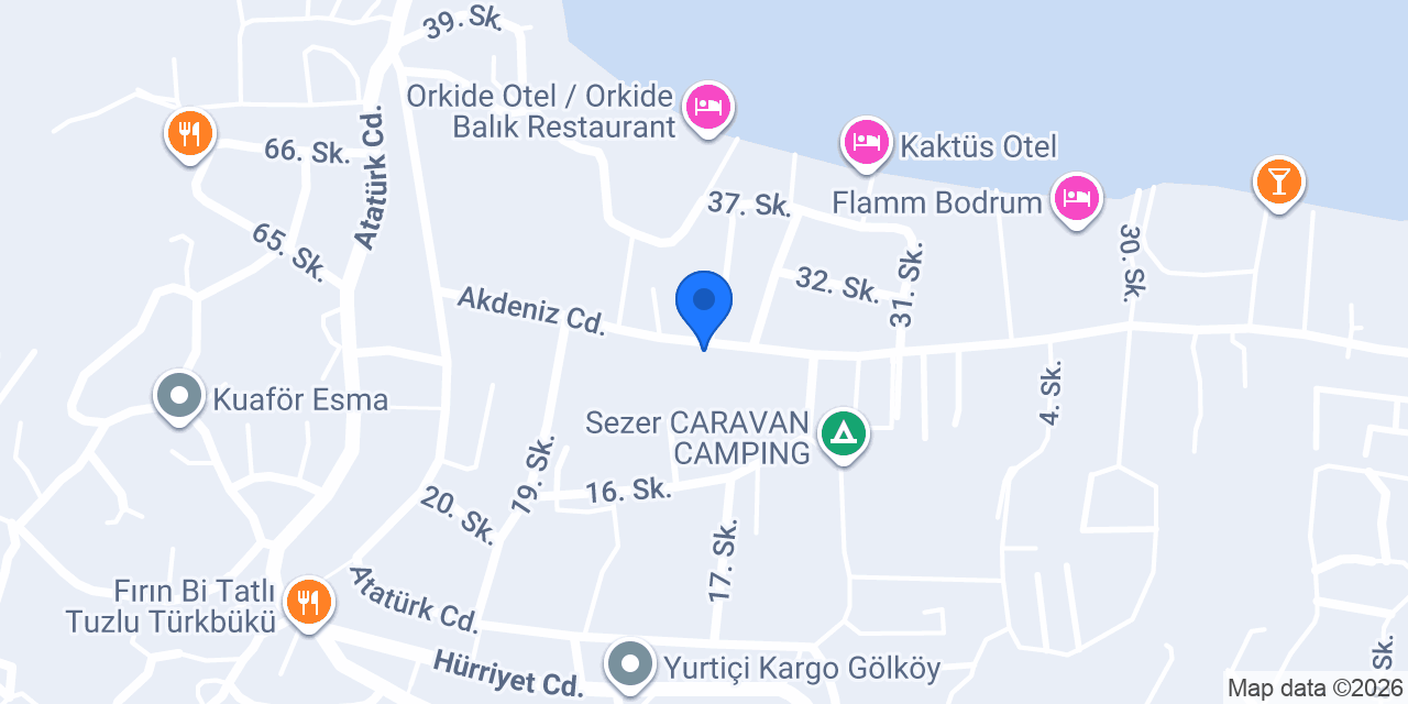 İstanbul Hotel Bodrum konumu
