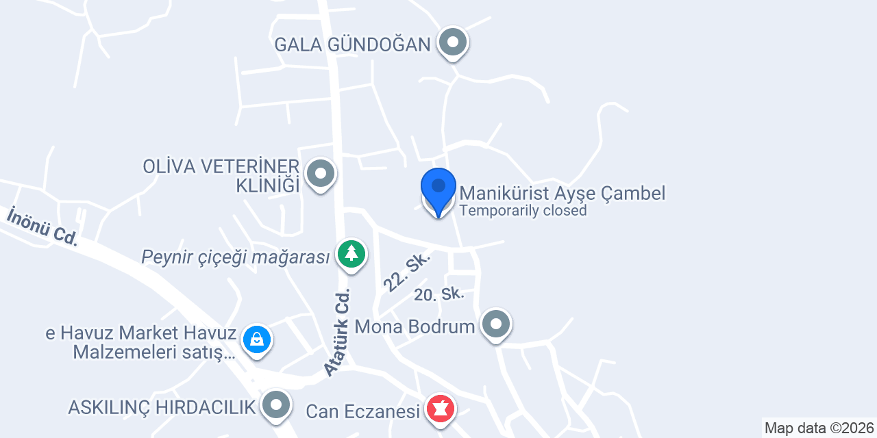 Manikürist Ayşe Çambel konumu