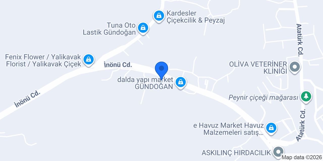 Kaktüs Çiçekçilik konumu