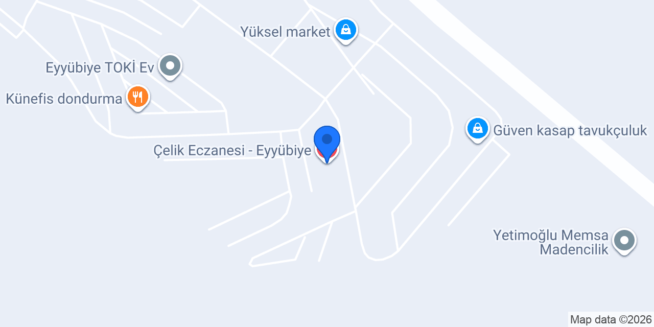 Çelik Eczanesi - Eyyübiye konumu
