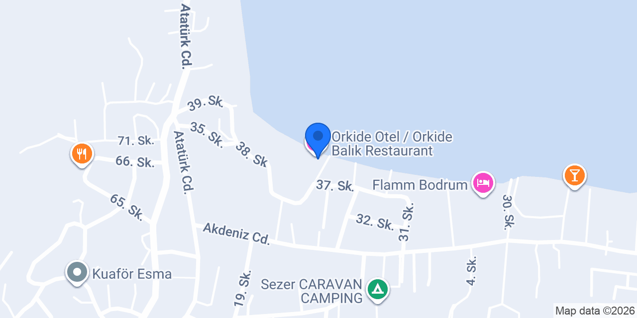 Orkide Bodrum konumu