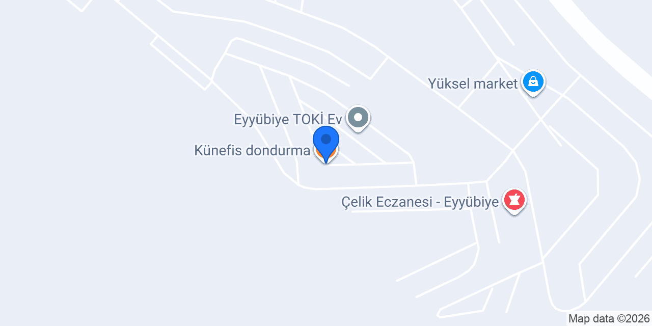 Künefis dondurma konumu