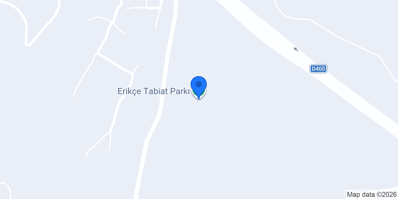 Erikçe Tabiat Parkı konumu