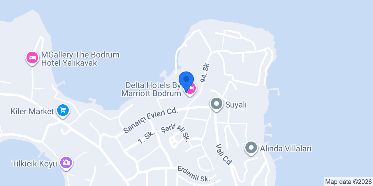 Delta Hotel Marriott otel kuaförü konumu