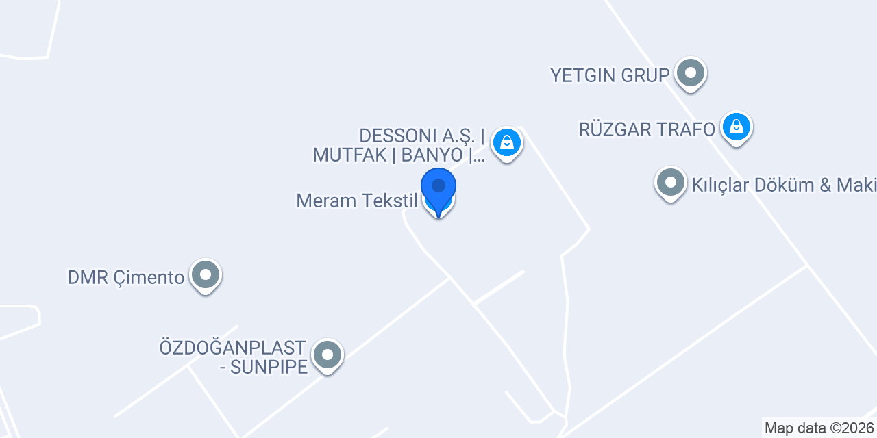 Meram Tekstil konumu
