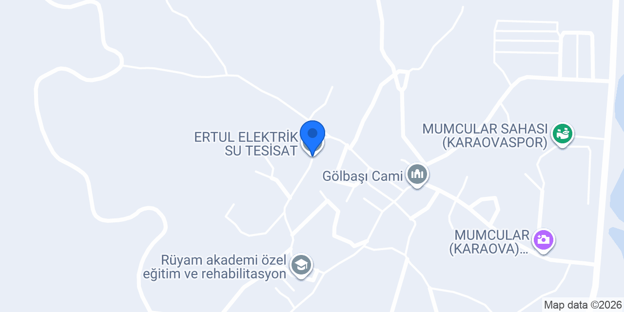 ERTUL ELEKTRİK SU TESİSAT konumu