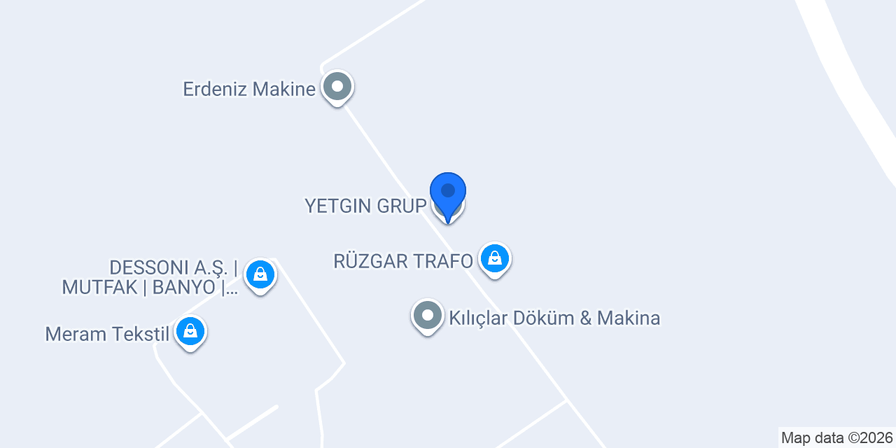YETGIN GRUP konumu