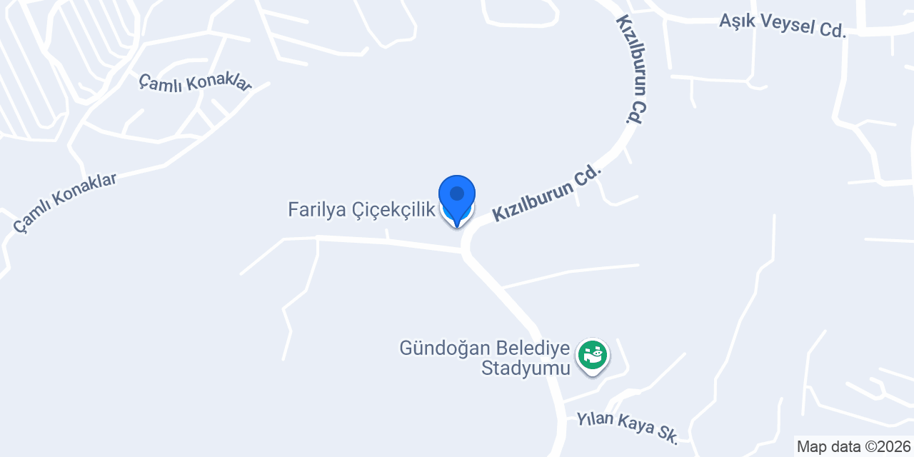 Farilya Çiçekçilik konumu