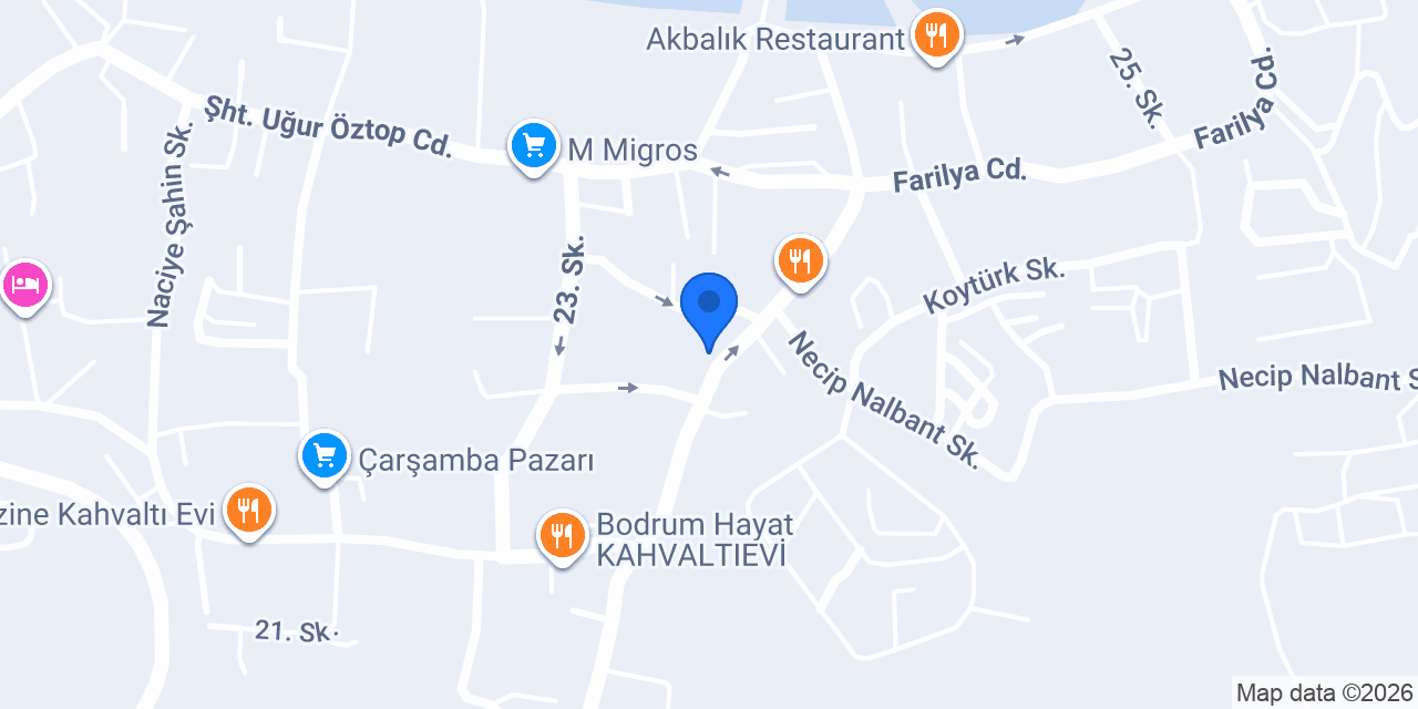 MAVİ OPTİK GÜNDOĞAN/BODRUM konumu
