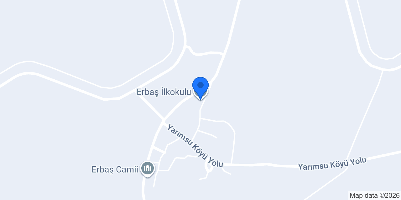 Erbaş İlkokulu konumu