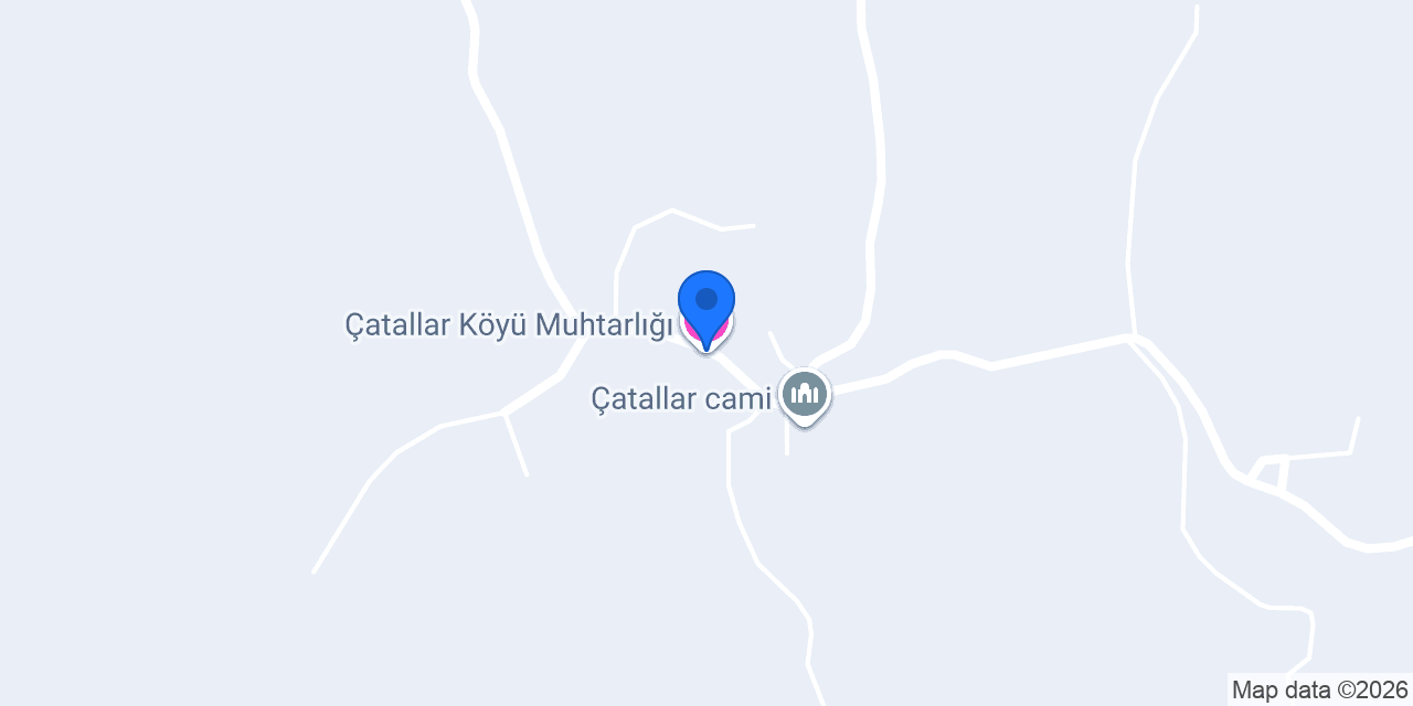 Çatallar Köyü Muhtarlığı konumu