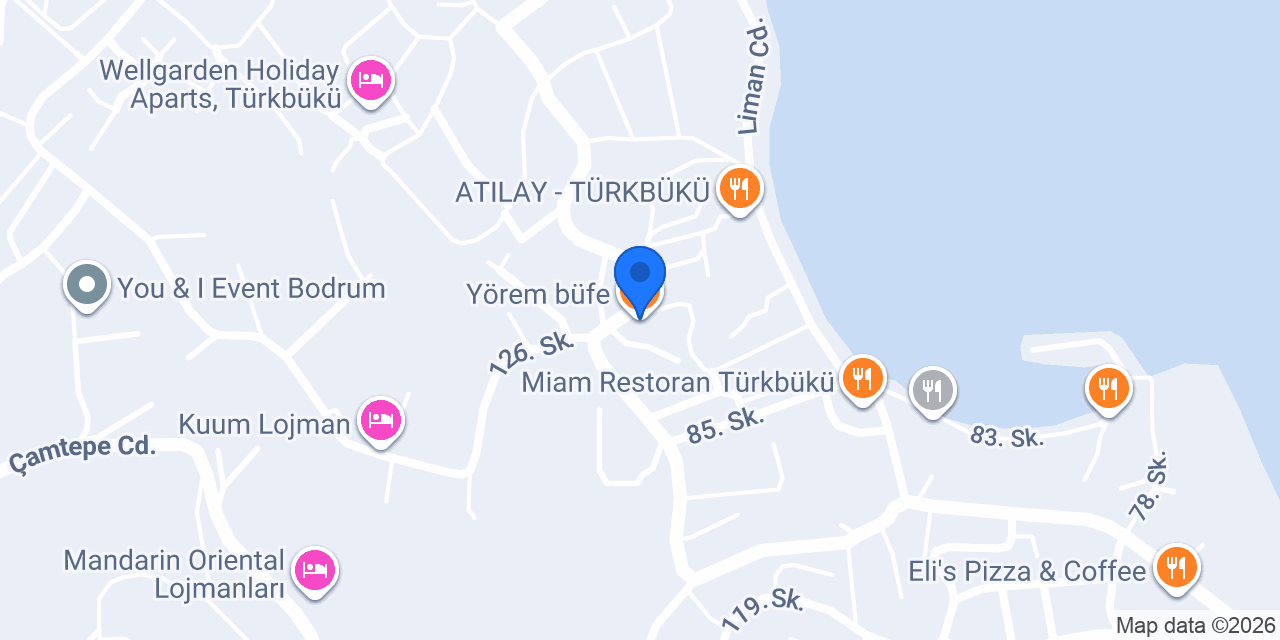 Yörem büfe konumu