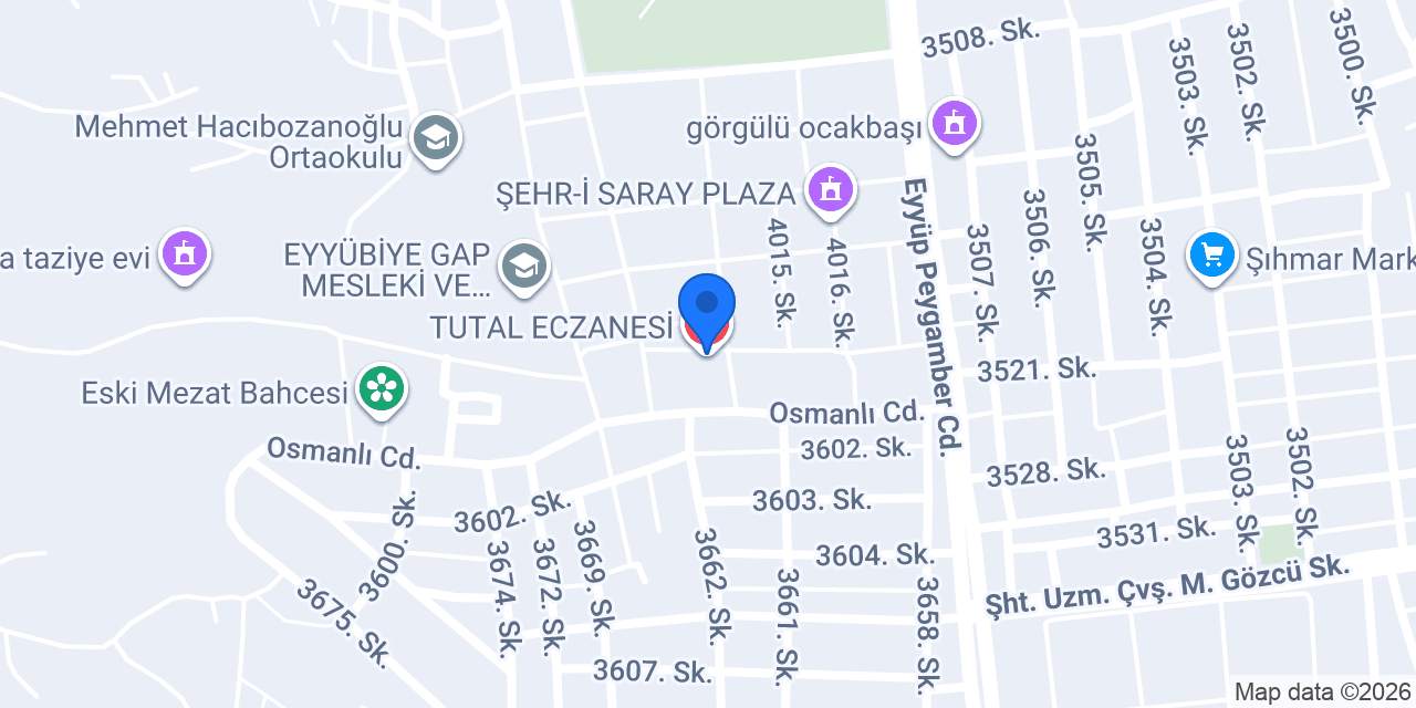 TUTAL ECZANESİ konumu