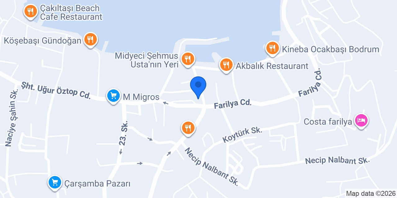 Pamukkale otel restaurant konumu