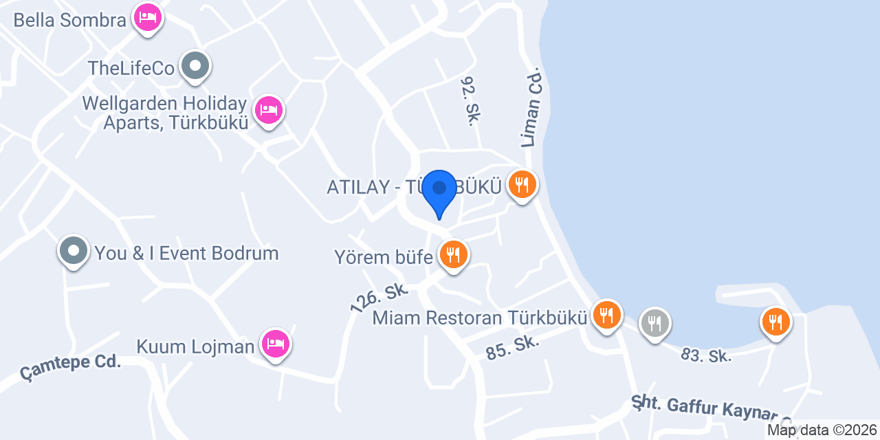 Organik Bahçe Bodrum Kahvaltı konumu