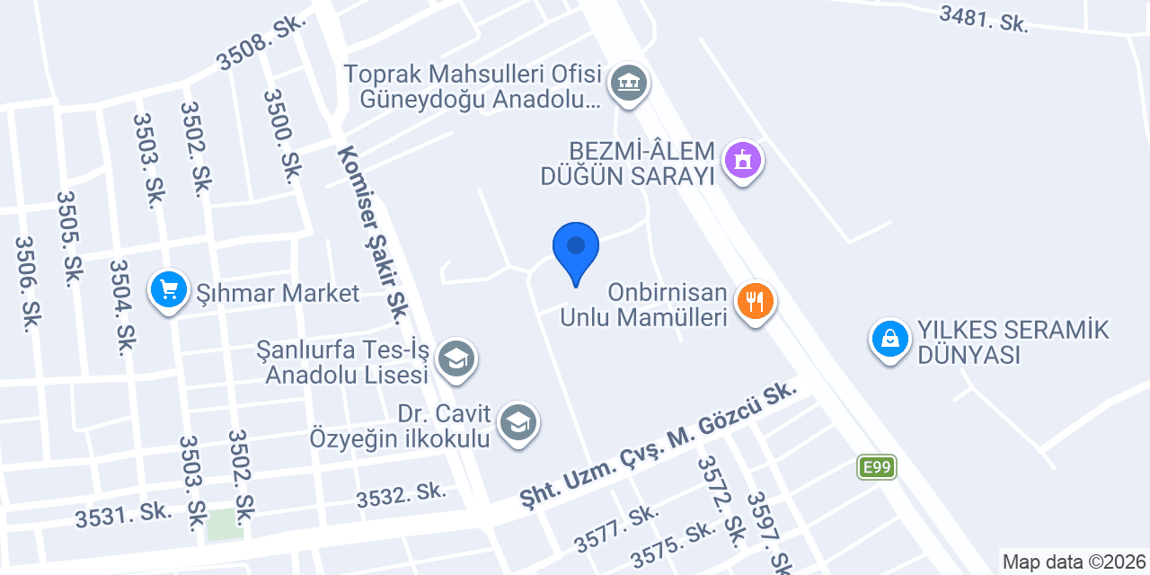 Ekap telçit konumu