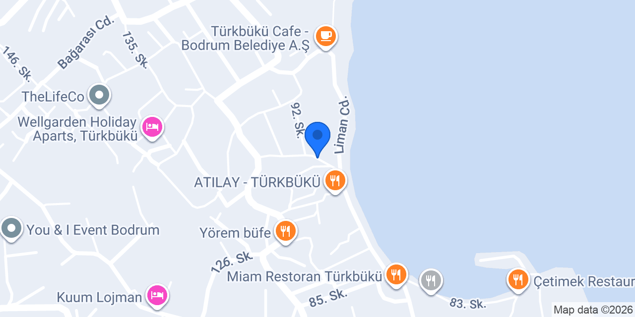 Mawish Leyla Kuaför Türkbükü Bodrum konumu