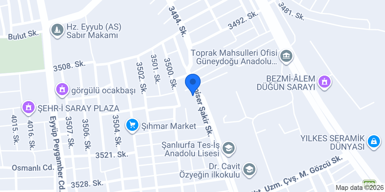 Akça gofret konumu