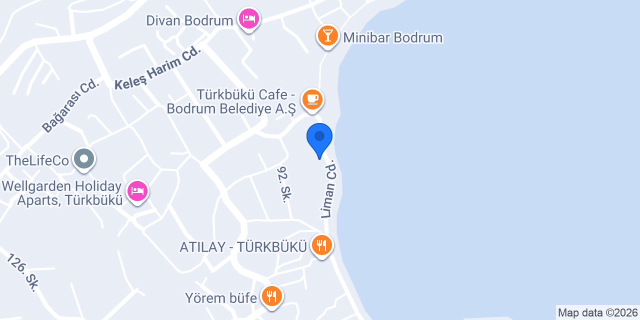 Melengeç Otel Türkbükü konumu