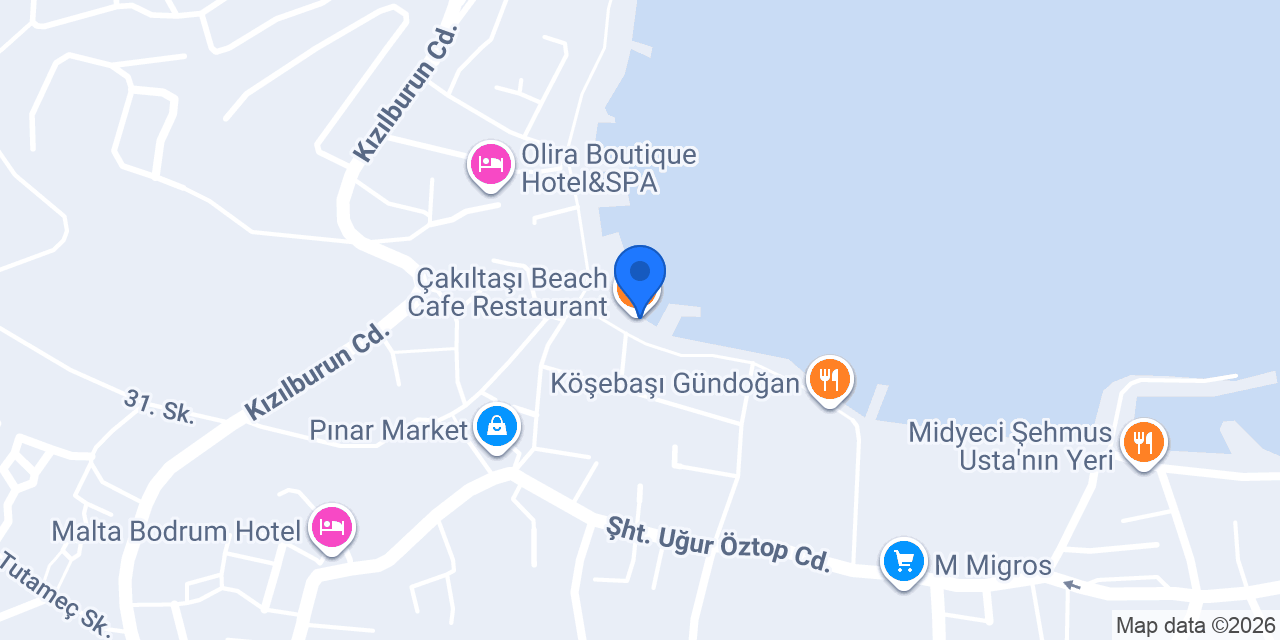 Çakıltaşı Beach Cafe Restaurant konumu