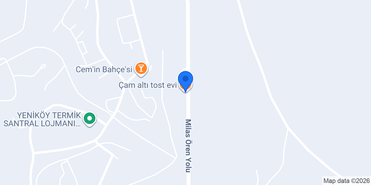 Çam altı tost evi konumu
