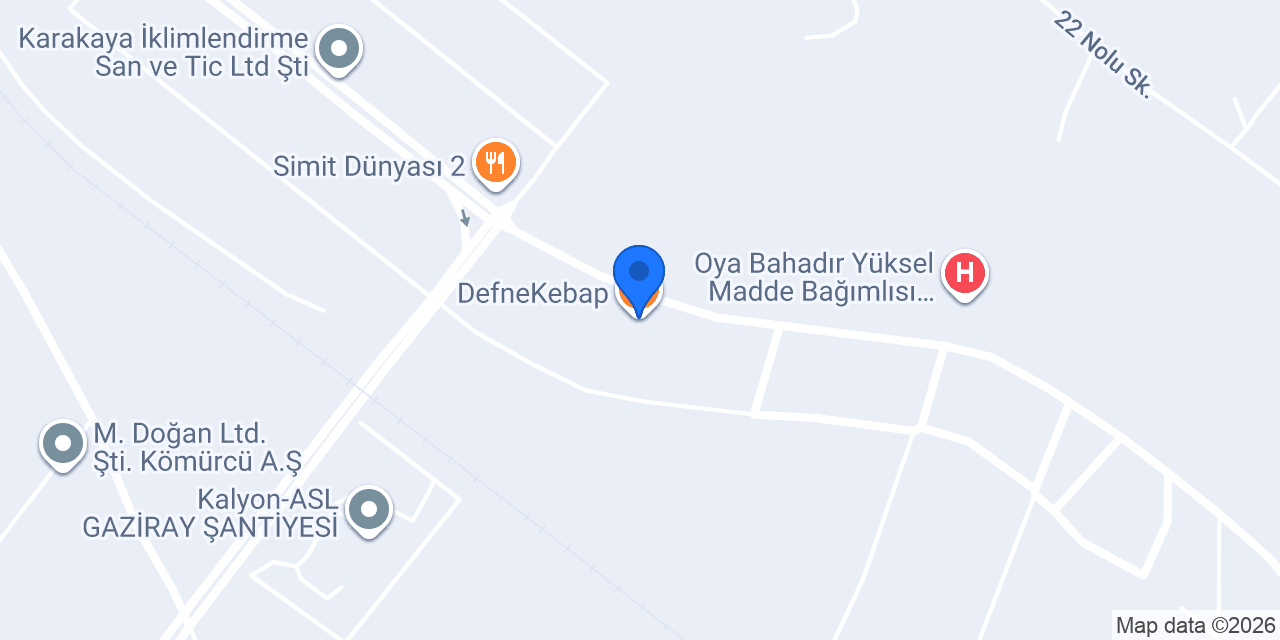 DefneKebap konumu